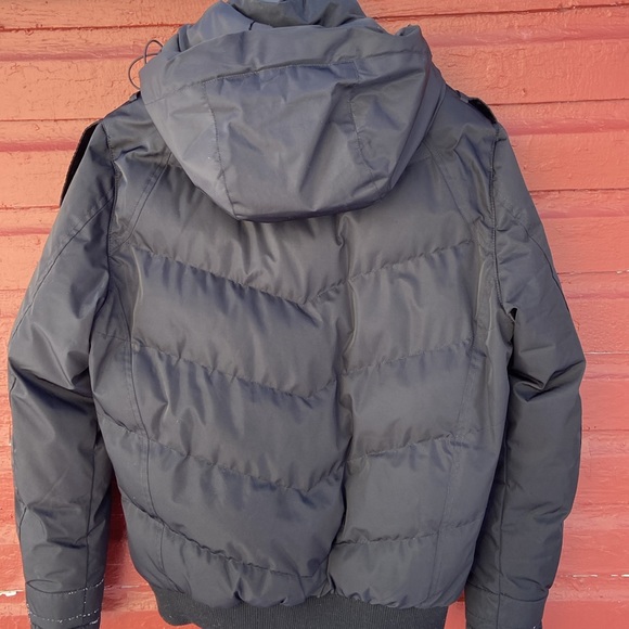 Projek Raw Black Puffer Jacket Winter Coat Men's Size S - Picture 11 of 14